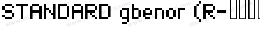 STANDARD gbenor (R字体转换